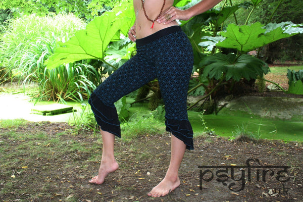 FLOWER OF LIFE Leggings - Hippie Yoga Pants, Psytrance Leggings, Psy Yoga Pants, Festival Yoga Pants, Festival Leggings, Boho Leggings