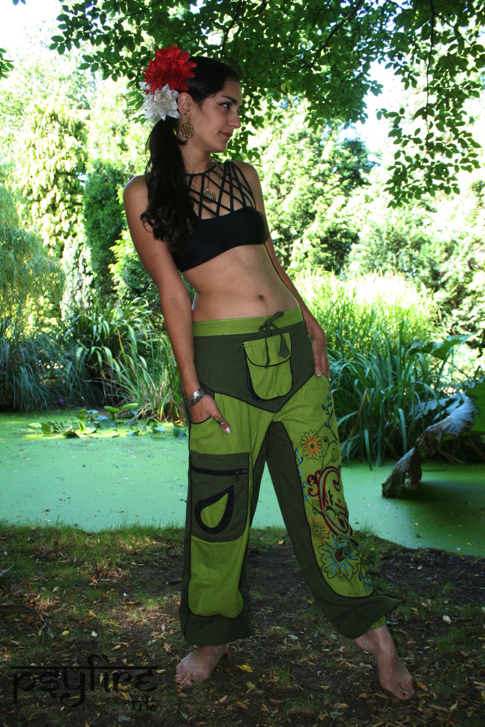 green harem pants unisex ali baba trousers hippie yoga pants fisherman ...