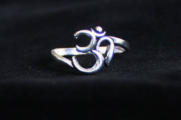 OM Silver Ring - Aum Ring, Ohm Ring, Gypsy Ring, Tribal Ring, Bohemian Ring, Boho Ring, Sacred Geometry Ring, Psytrance, Psy, Hippie Ring