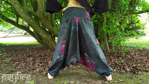 PSY Harem Pants - Ali Baba Trousers, Hippie Yoga Pants, Fisherman Pants, Boho Trousers, Aladdin Trousers, Festival Clothing, Psytrance Pants