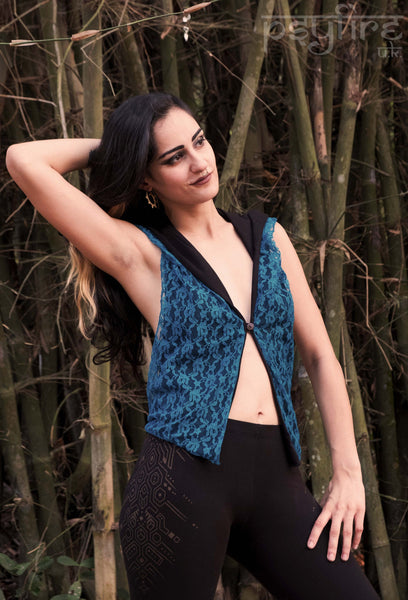 REVERSIBLE LACE Top -  Festival Top, Gypsy Top, Hippie Top, Psytrance, Festival Clothing Women
