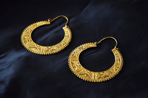 EGYPTIAN Earrings - Tribal Jewellery, Tribal Hoops, Tribal Earrings, Psytrance, Geometric Earrings, Sacred Geometry Earrings, Gypsy Earrings
